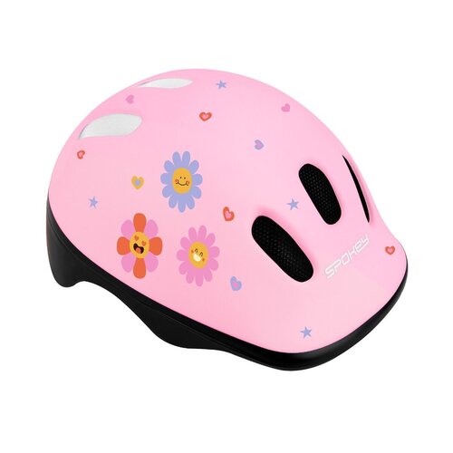 Kask rowerowy SPOKEY Fun Różowy dla Dzieci (rozmiar M)