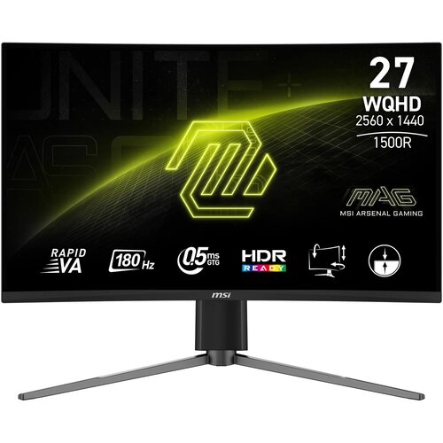Monitor MSI MAG 27CQ6PF 27" 2560x1440px 180Hz 0.5 ms [GTG] Curved