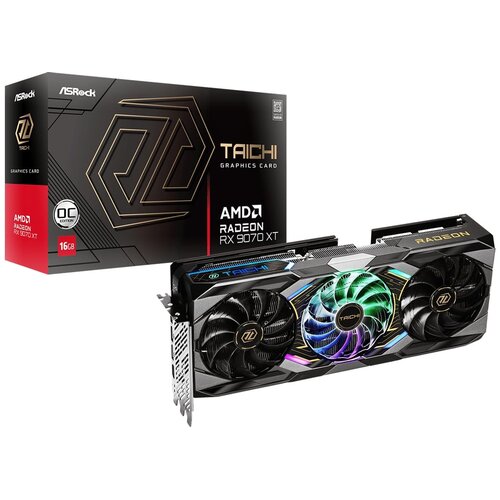 Karta graficzna ASROCK Radeon RX 9070 XT Taichi OC 16GB