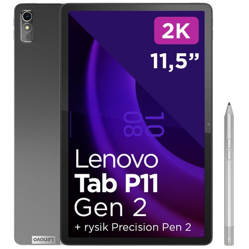 Tablet LENOVO Tab P11 2 gen. TB350XU 11.5" 6/128GB LTE Wi-Fi Szary + Rysik