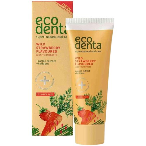 Pasta do zębów ECODENTA Poziomkowa dla dzieci 3+ 75 ml