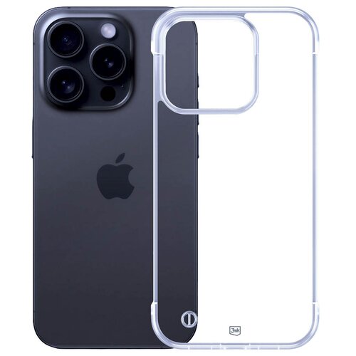 Etui 3MK Just20g Clear Case do Apple iPhone 15 Pro Transparentny