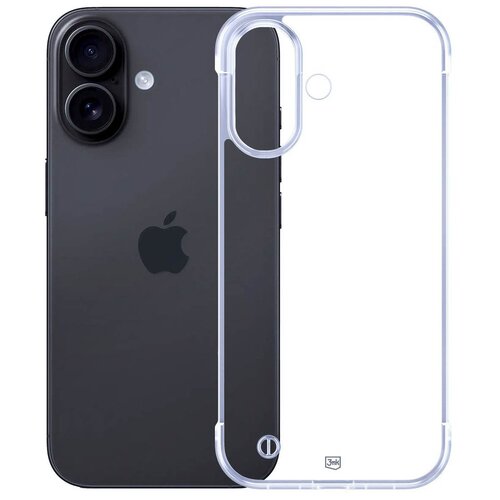 Etui 3MK Just20g Clear Case do Apple iPhone 16 Transparentny