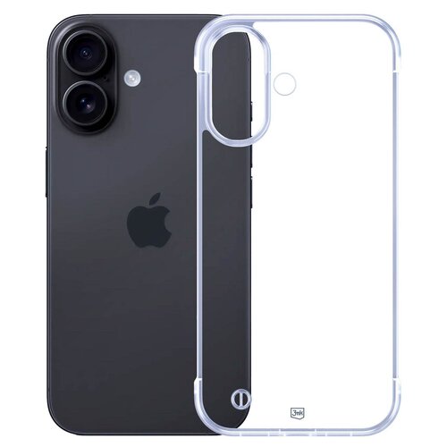 Etui 3MK Just20g Clear Case do Apple iPhone 16 Plus Transparentny