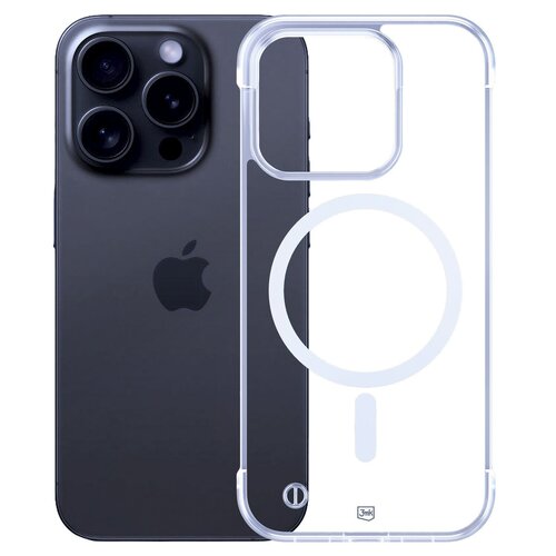 Etui 3MK Just20g MagCase do Apple iPhone 16 Pro Transparentny