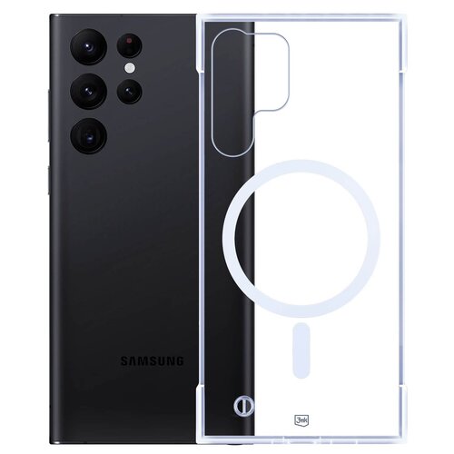 Etui 3MK Just20g MagCase do Samsung Galaxy S23 Ultra Transparentny