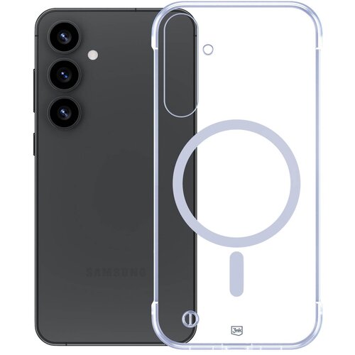 Etui 3MK Just20g MagCase do Samsung Galaxy S25+ Transparentny