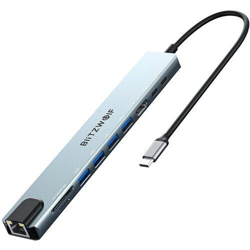 Hub BLITZWOLF BW-NEW TH5 10w1 USB Typu C, Pasywny