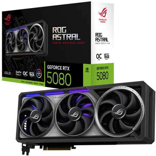 Karta graficzna ASUS GeForce RTX 5080 ROG Astral OC 16GB DLSS 4