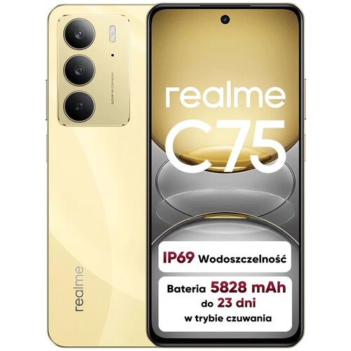 Smartfon REALME C75 8/128GB 6.72'' 90Hz Złoty