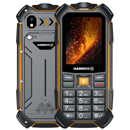 Telefon MYPHONE Hammer Boost 2 LTE Czarno-pomarańczowy