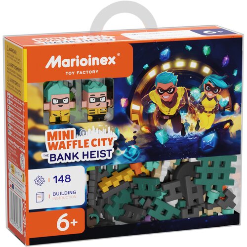 Klocki plastikowe MARIOINEX Mini Waffle Napad na Bank 906712