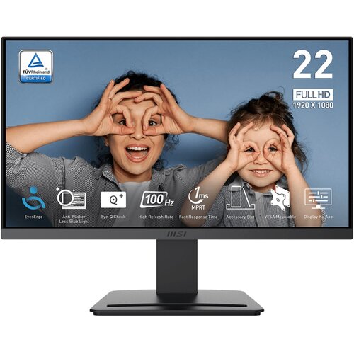 Monitor MSI Pro MP223 E2 21.45" 1920x1080px 100Hz 1 ms [MPRT]