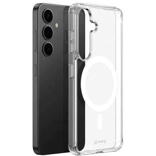 Etui CRONG Crystal Shield Magnetic MagSafe do Samsung Galaxy S25+ Przezroczysty