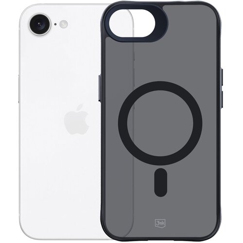 Etui 3MK Smoke MagCase do Apple iPhone 16e Czarny transparentny