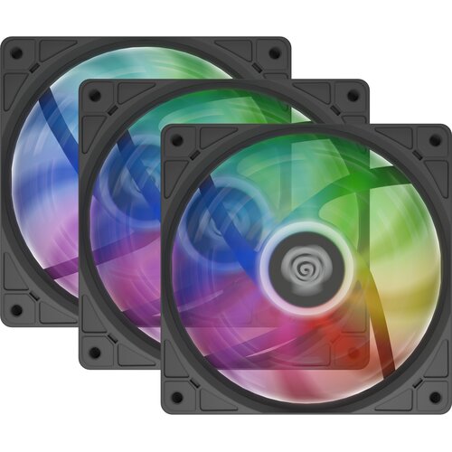 Wentylator GENESIS Oxal 120 ARGB Czarny (3 szt.)