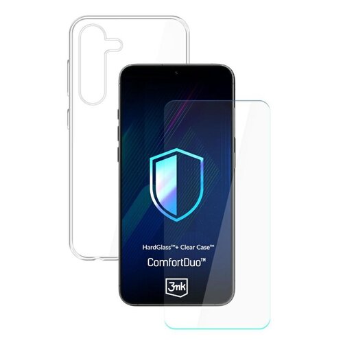 Etui 3MK ComfortDuo Clear do Samsung Galaxy S25+ Przezroczysty + szkło hartowane