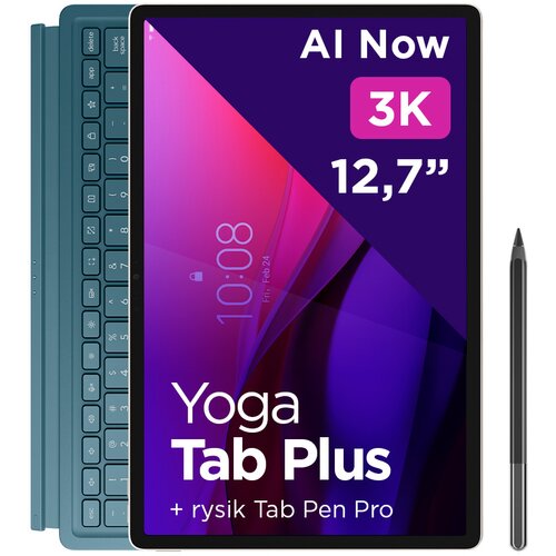 Tablet LENOVO Yoga Tab Plus TB520FU 12.7" 16/256 GB Wi-Fi Niebieski + Rysik + Klawiatura