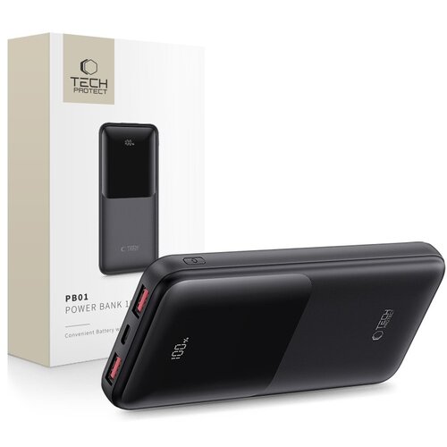 Powerbank TECH-PROTECT PB01 10000 mAh 22.5W Czarny