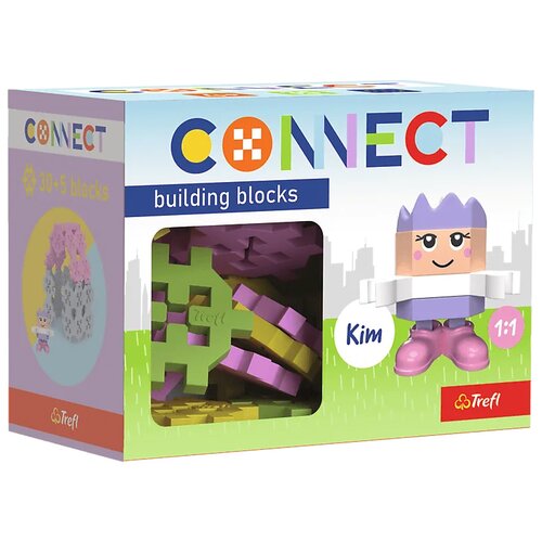 Klocki plastikowe TREFL Connect Pocket Girl Kim 62003