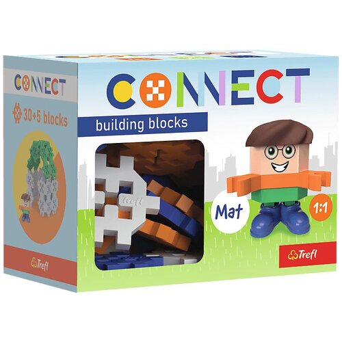 Klocki plastikowe TREFL Connect Pocket Boy Mat 62005
