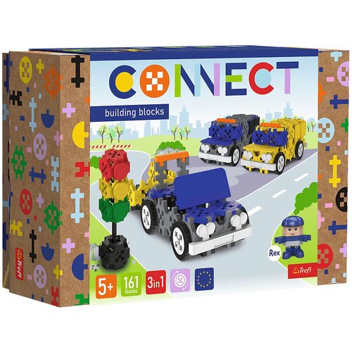 Klocki plastikowe TREFL Connect 3w1 Pojazdy uprzywilejowane 61974