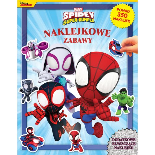 Książka z naklejkami Naklejkowe zabawy. Marvel Spidey i Super-kumple (miękka okładka)
