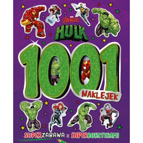 Książka z naklejkami Marvel Avengers Hulk 1001 naklejek (miękka okładka) (miękka okładka)