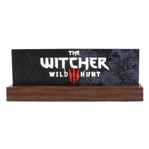 Lampka LED NEAMEDIA ICONS The Witcher Wild Hunt logo 22 CM Czarno-brązowy