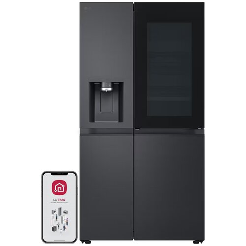 Lodówka LG GSXE90EVAD Side by Side 179cm Czarna NatureFresh