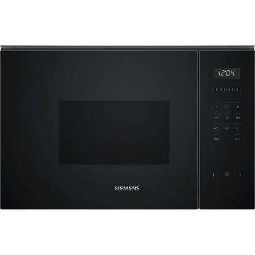 Kuchenka mikrofalowa SIEMENS BF525LMB1 IQ500 800W średnica 25.5 cm pojemność 20L TouchControl CookControl Czarny