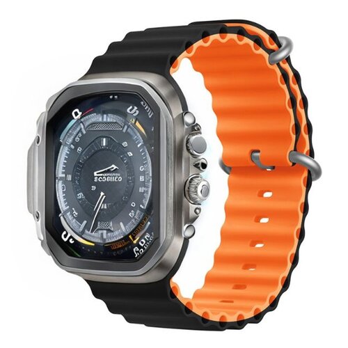 Pasek DEVIA Deluxe Sport6 do Apple Watch (38/40/41mm) Czarno-pomarańczowy