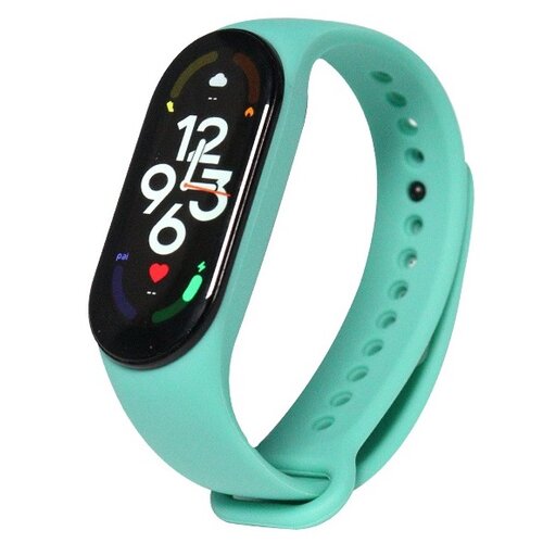 Pasek DEVIA Deluxe Sport do Xiaomi Mi Band 5/Mi Band 6/Mi Band 7 Miętowy