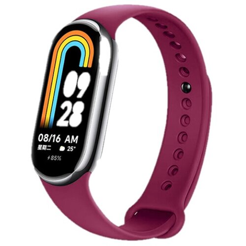 Pasek DEVIA Deluxe Sport do Xiaomi Mi Band 8 Bordowy