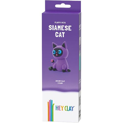 Masa plastyczna HEY CLAY Fluffy Pets Kot syjamski HCL30112CEE
