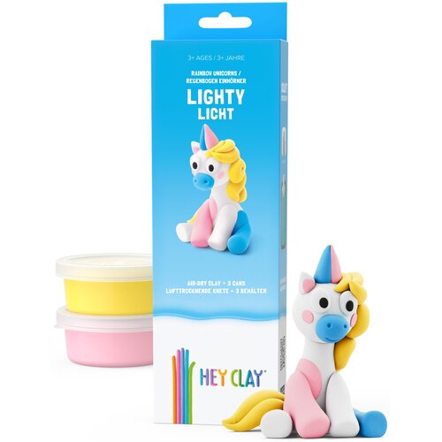 Masa plastyczna HEY CLAY Jednorożce Lighty HCL30136CEE