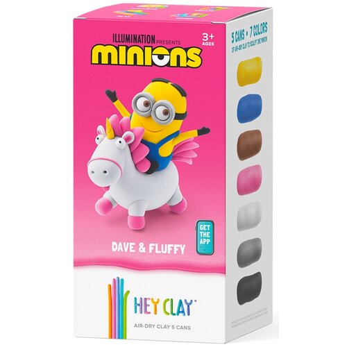 Masa plastyczna HEY CLAY Minionki Dave i Fluffy HCL50181