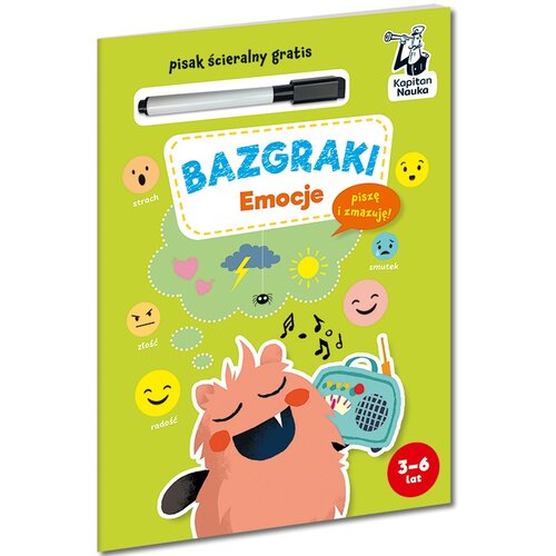 Książka z zadaniami Bazgraki Emocje Monika Sobkowiak (miękka okładka)