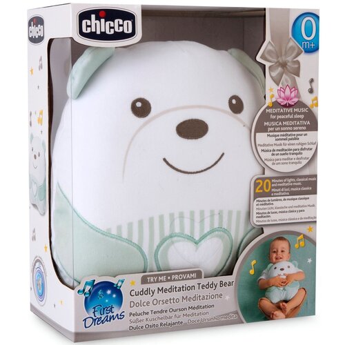 Maskotka CHICCO First Dreams Misiek Brzuszek 00012266000000 Miętowy