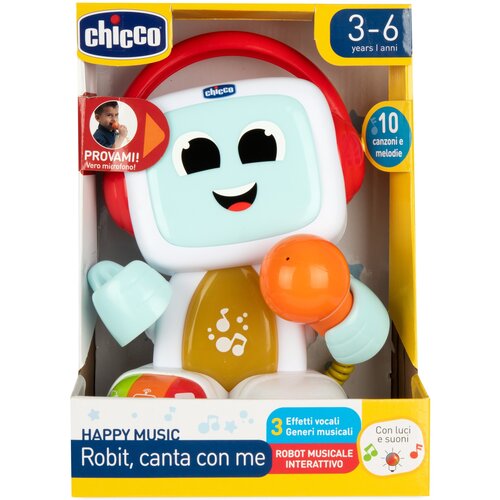 Zabawka edukacyjna CHICCO Happy Music Śpiewający robot Robit 00011853000000