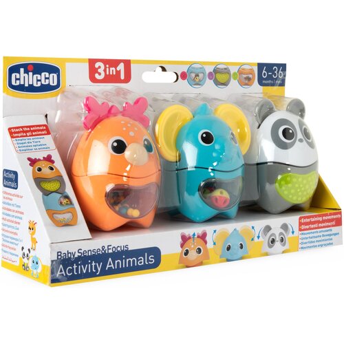 Zabawka edukacyjna CHICCO Baby Sense & Focus Zwierzaki Aktywizaki 00012154000000