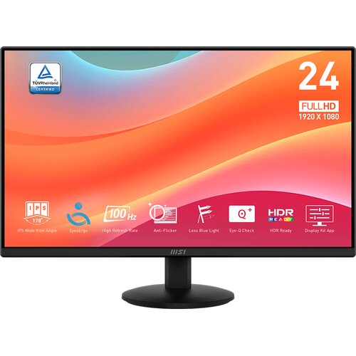 Monitor MSI Pro MP242L 23.8" 1920x1080px IPS 100Hz 1 ms [MPRT]