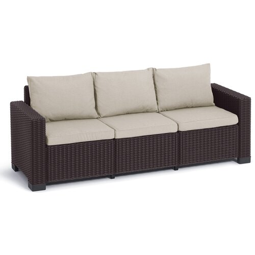 Sofa ogrodowa KETER California 3 Brązowo-beżowy