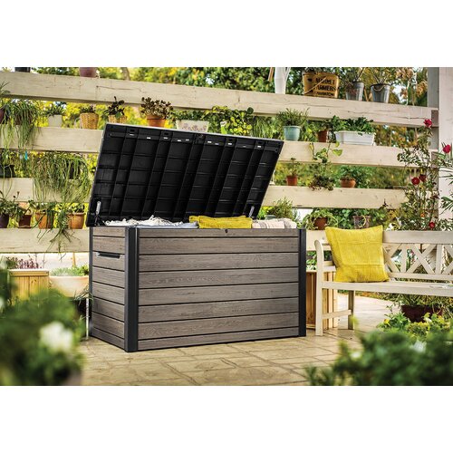 Skrzynia ogrodowa KETER Deco Deck Box 870L Szaro-brązowy