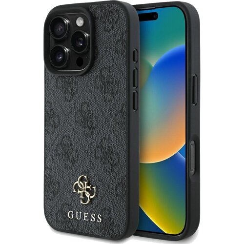 Etui GUESS 4G Small Classic MagSafe do Apple iPhone 16 Pro Max Czarny