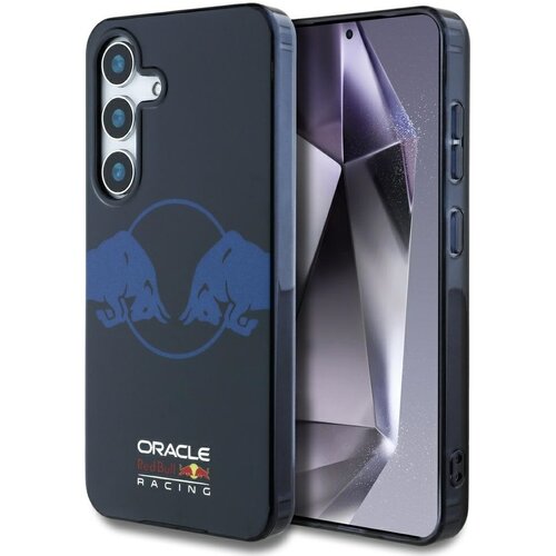 Etui RED BULL Two Bulls Logo MagSafe do Samsung Galaxy S25 Granatowy
