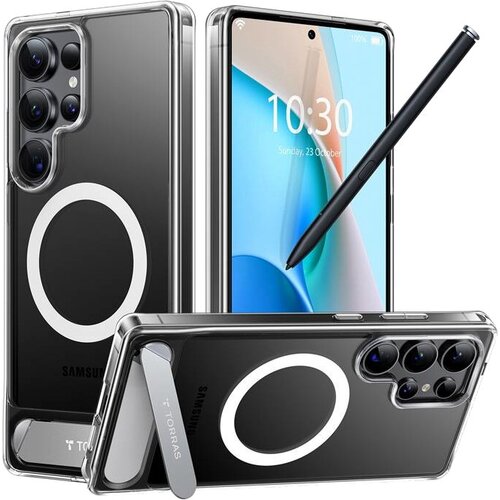 Etui TORRAS Pstand Series do Samsung Galaxy S25 Ultra Przezroczysty