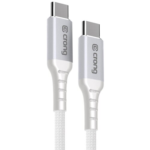 Kabel USB-C - USB-C CRONG Armor Link 1.5 m Biały