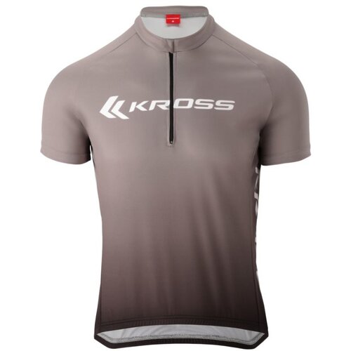 Koszulka rowerowa KROSS Sport Jersey (rozmiar S) Szaro-czarny