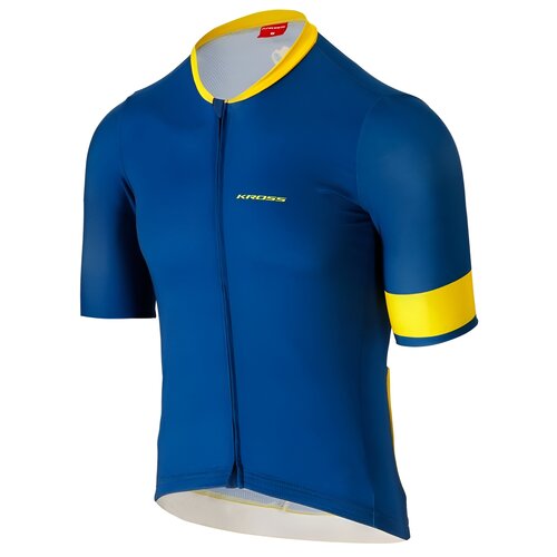 Koszulka rowerowa KROSS Gravel Vojago JRS (rozmiar XL) Niebieski